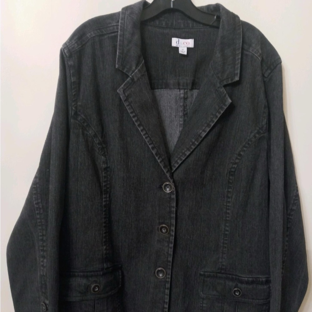 Denim&Co Black Jean Jacket 🎁